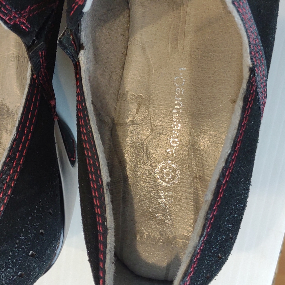 J-41 Black and Red Mules - Picture 7 of 16